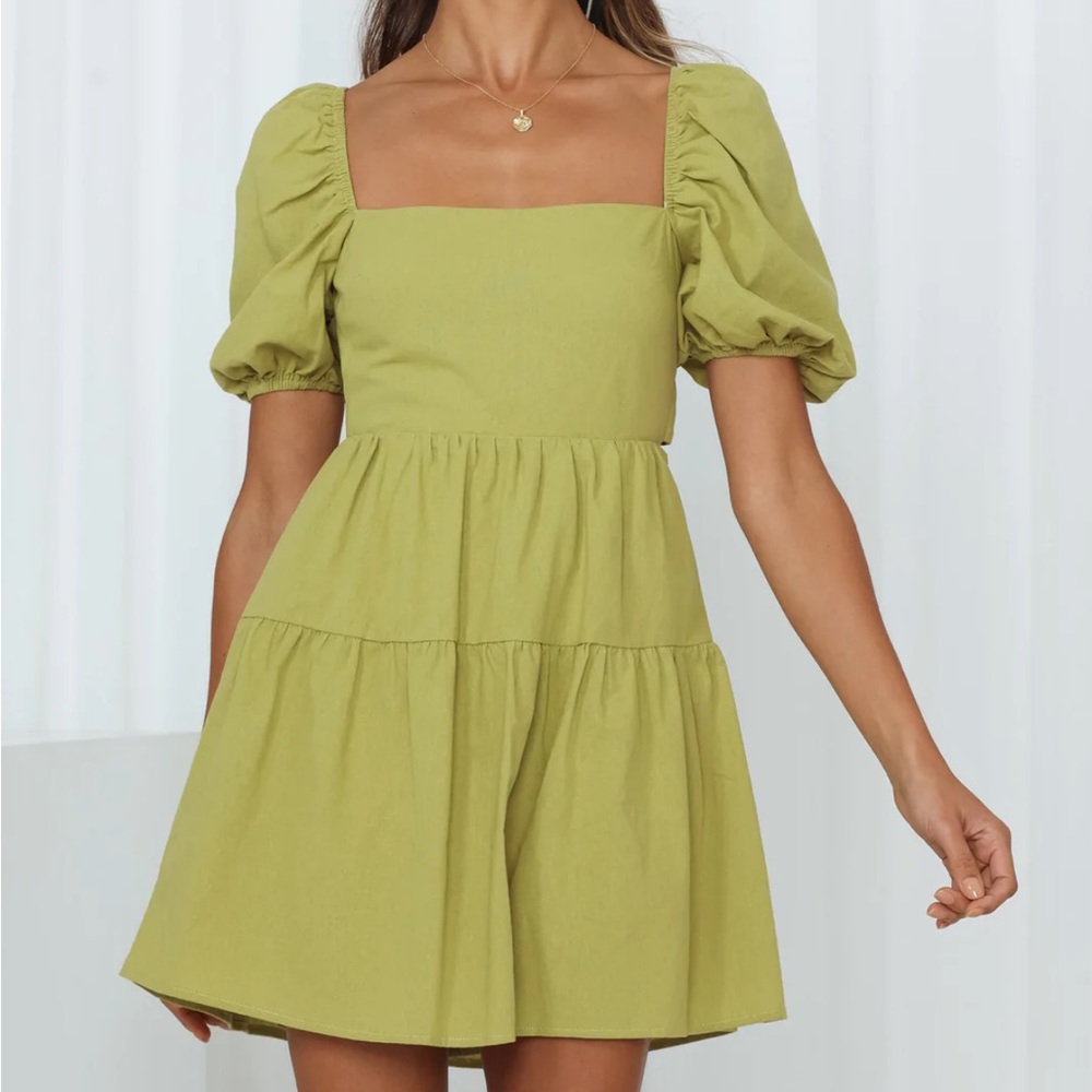 Hello Molly best weekend dress in lime